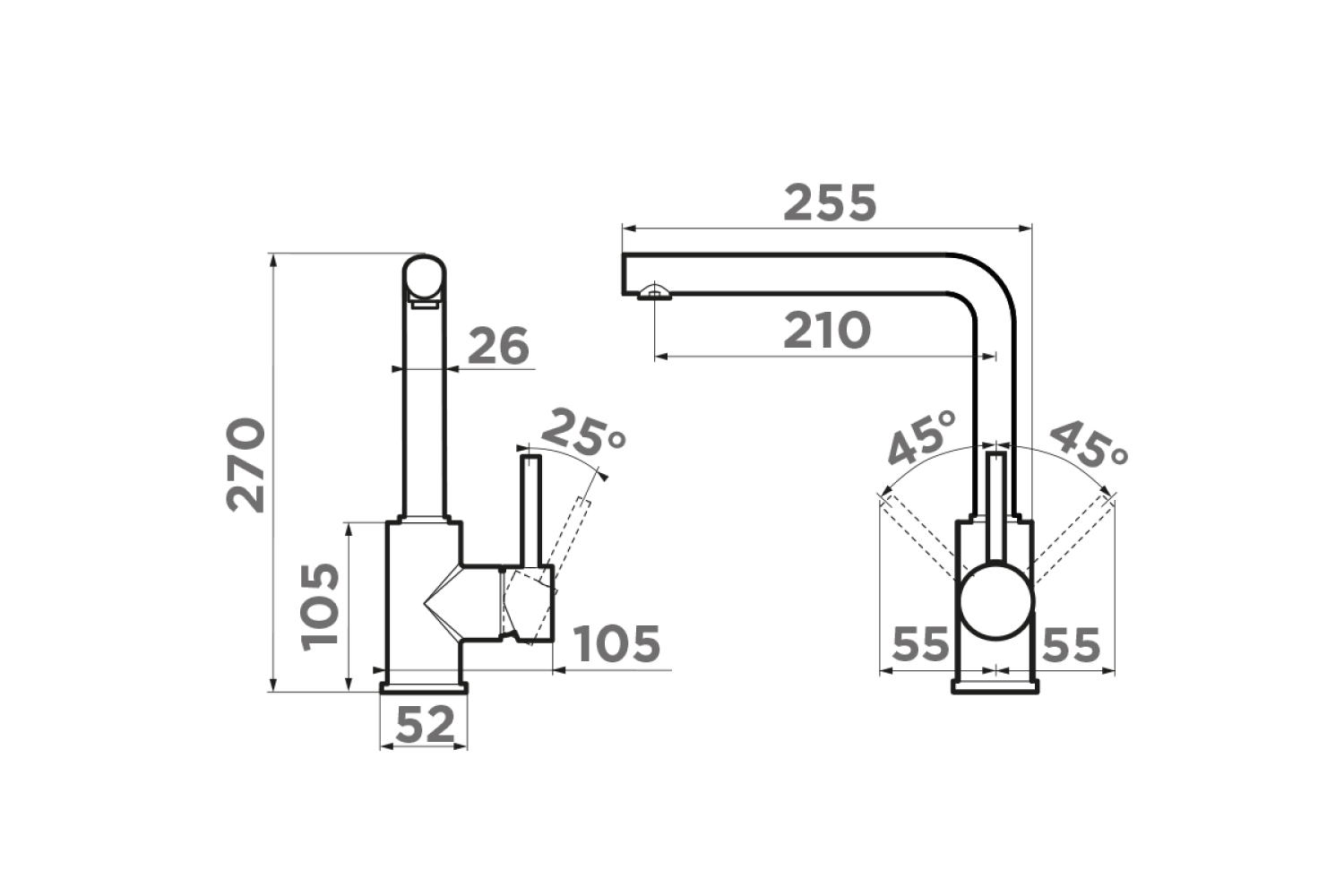 Распродажа - изображение №3 "Смеситель Omoikiri Nakagawa-LG латунь/светлое золото, 4994480"  на www.Angstrem-mebel.ru