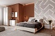 Спальня Сиэтл 9, тип кровати Мягкие, цвет Гикори Рокфорд, Силк Зефир - фото 2